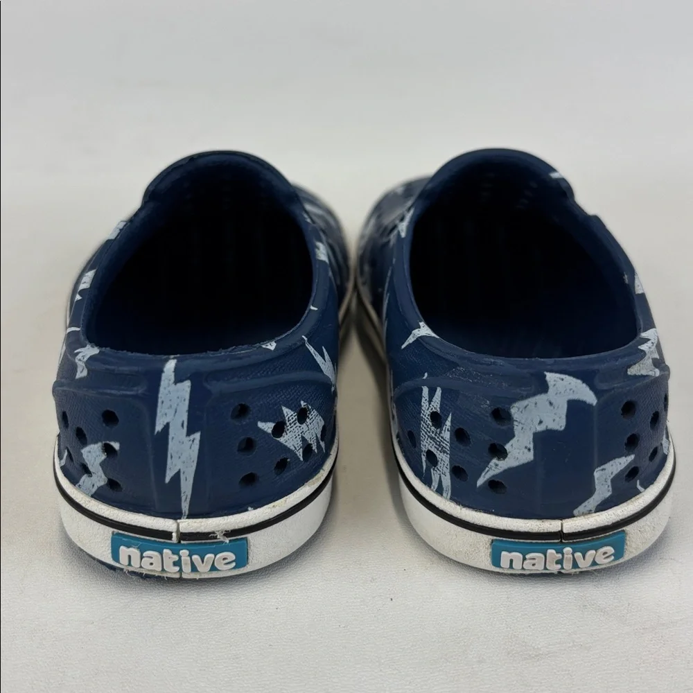 NATIVE Miles Blue Lightning SlipOn Shoes Size C6